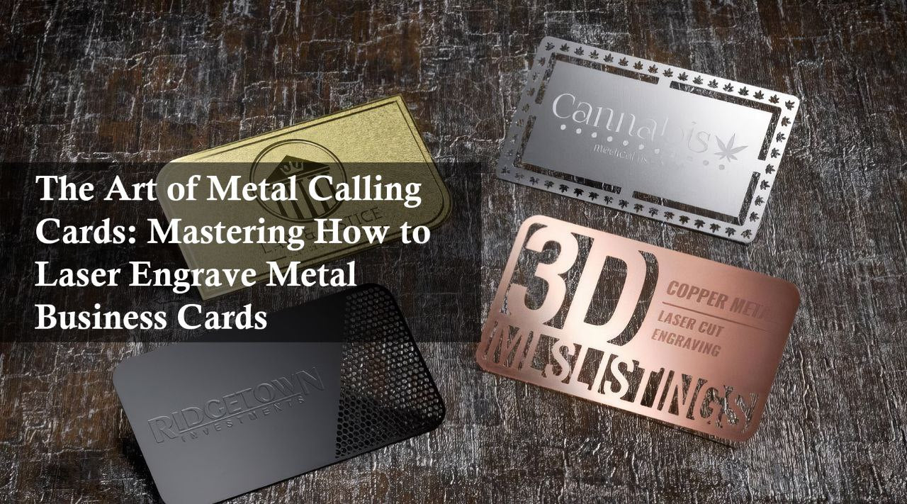 laser engrave metal business cards