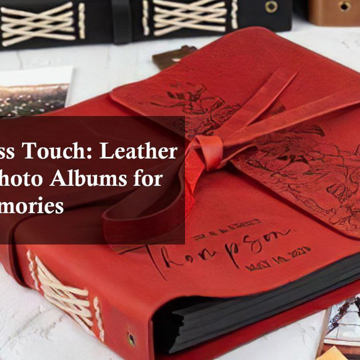 leather engraved photo albums