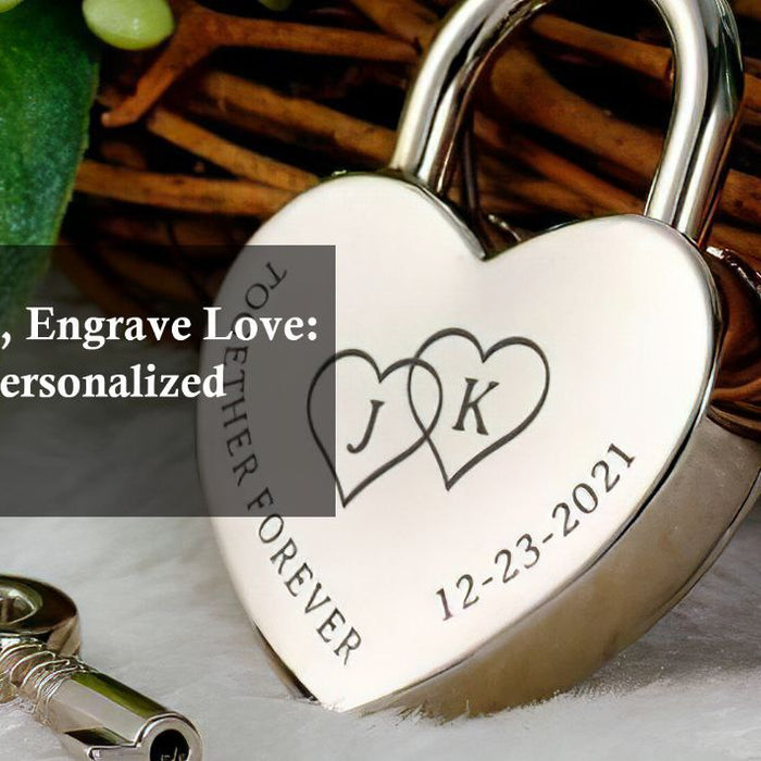 engraved love padlock