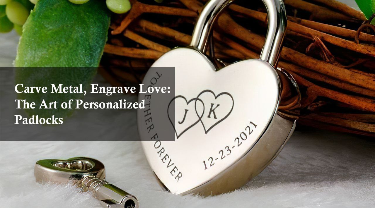 engraved love padlock