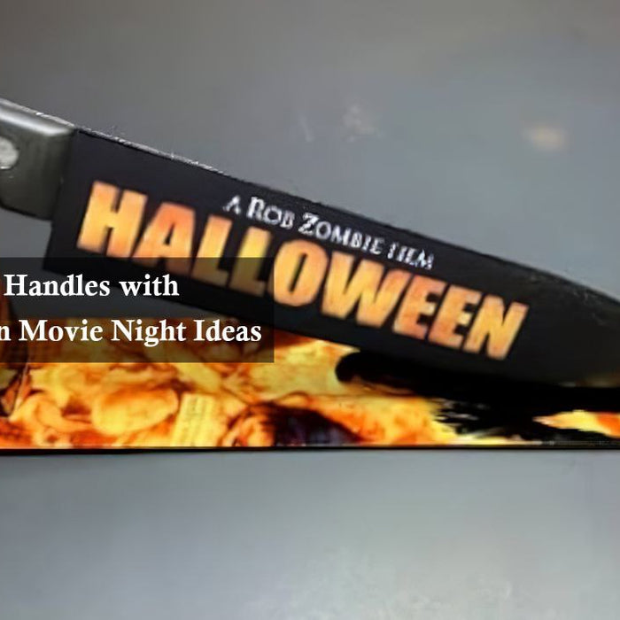 halloween movie night knife engraved