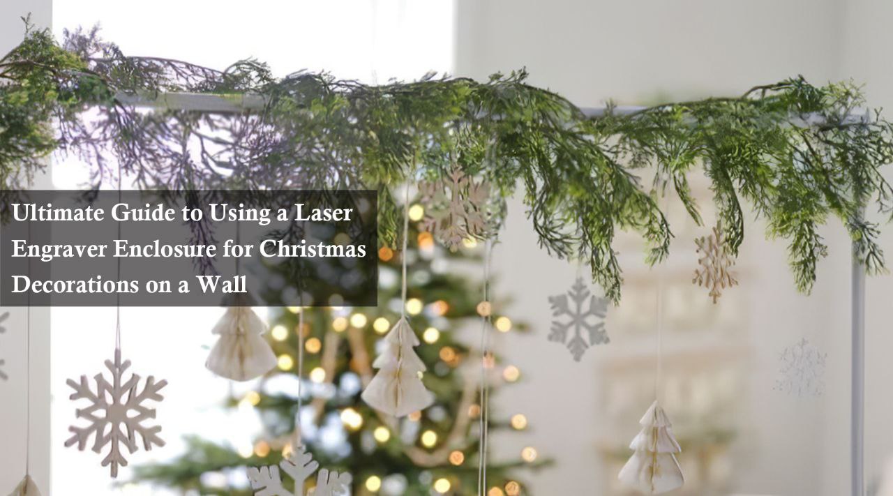 christmas decorations on wall