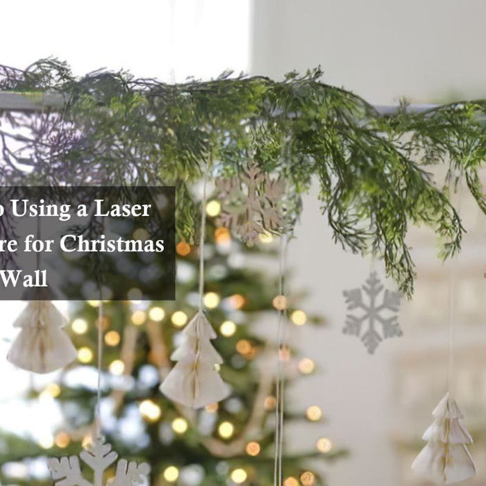 christmas decorations on wall