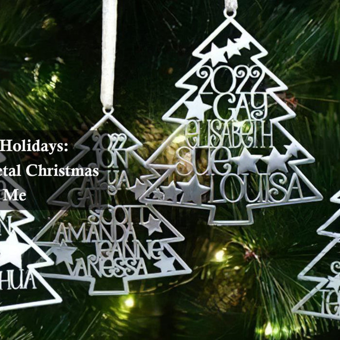 laser engraved metal christmas decoration ideas