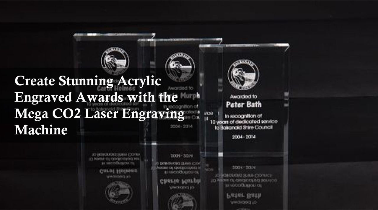 laser engraved acrylic award