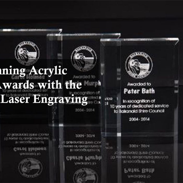 laser engraved acrylic award