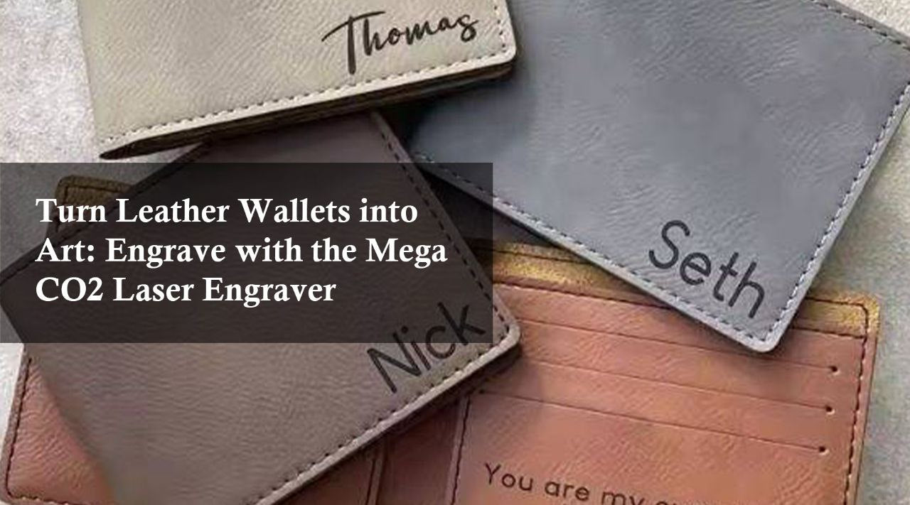 engraved leather wallet