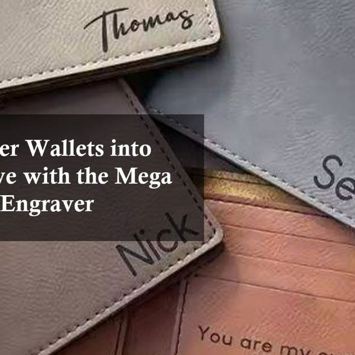 engraved leather wallet