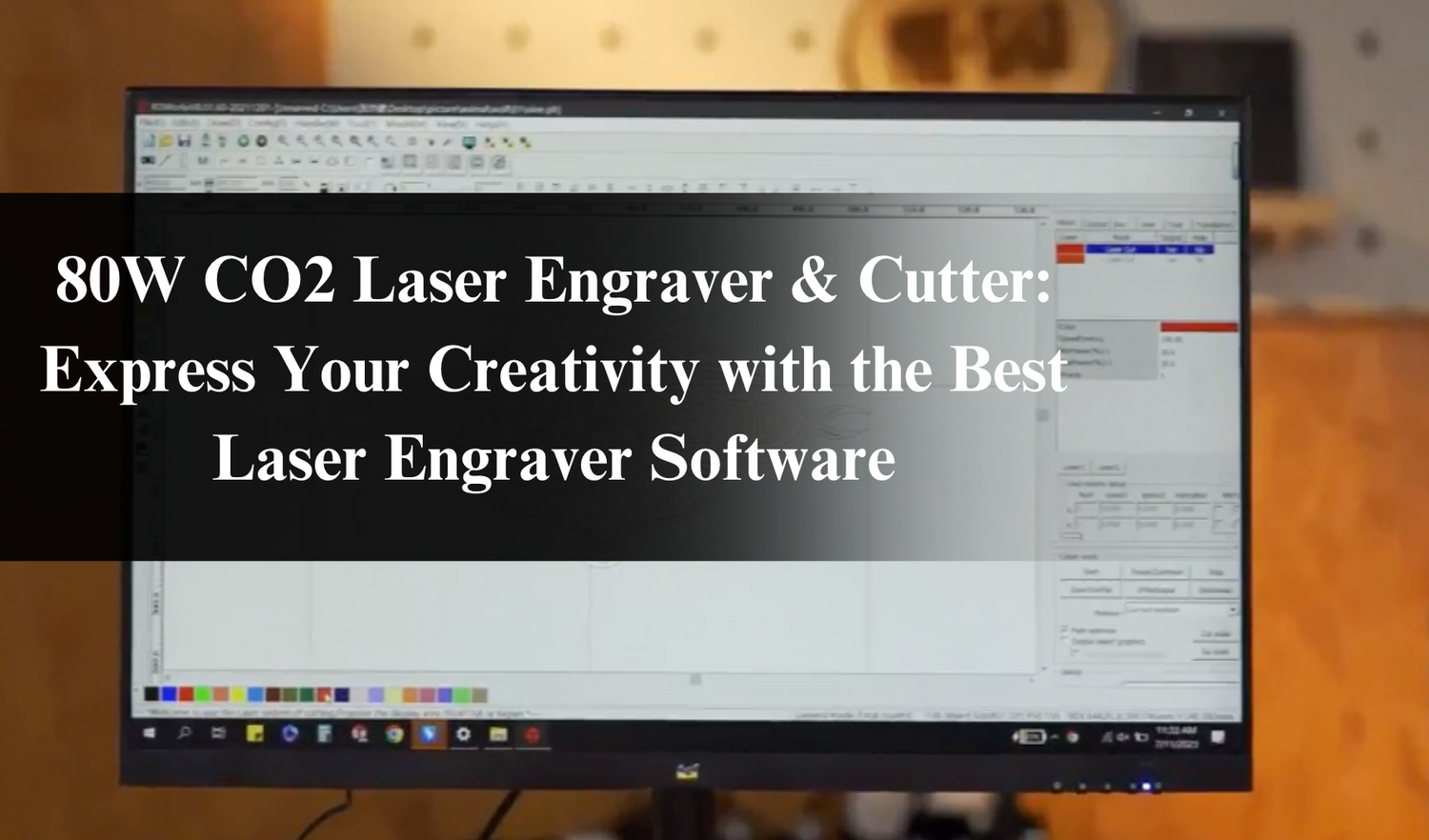 80W CO2 Laser Engraver & Cutter: Express Your Creativity with the Best Laser Engraver Software