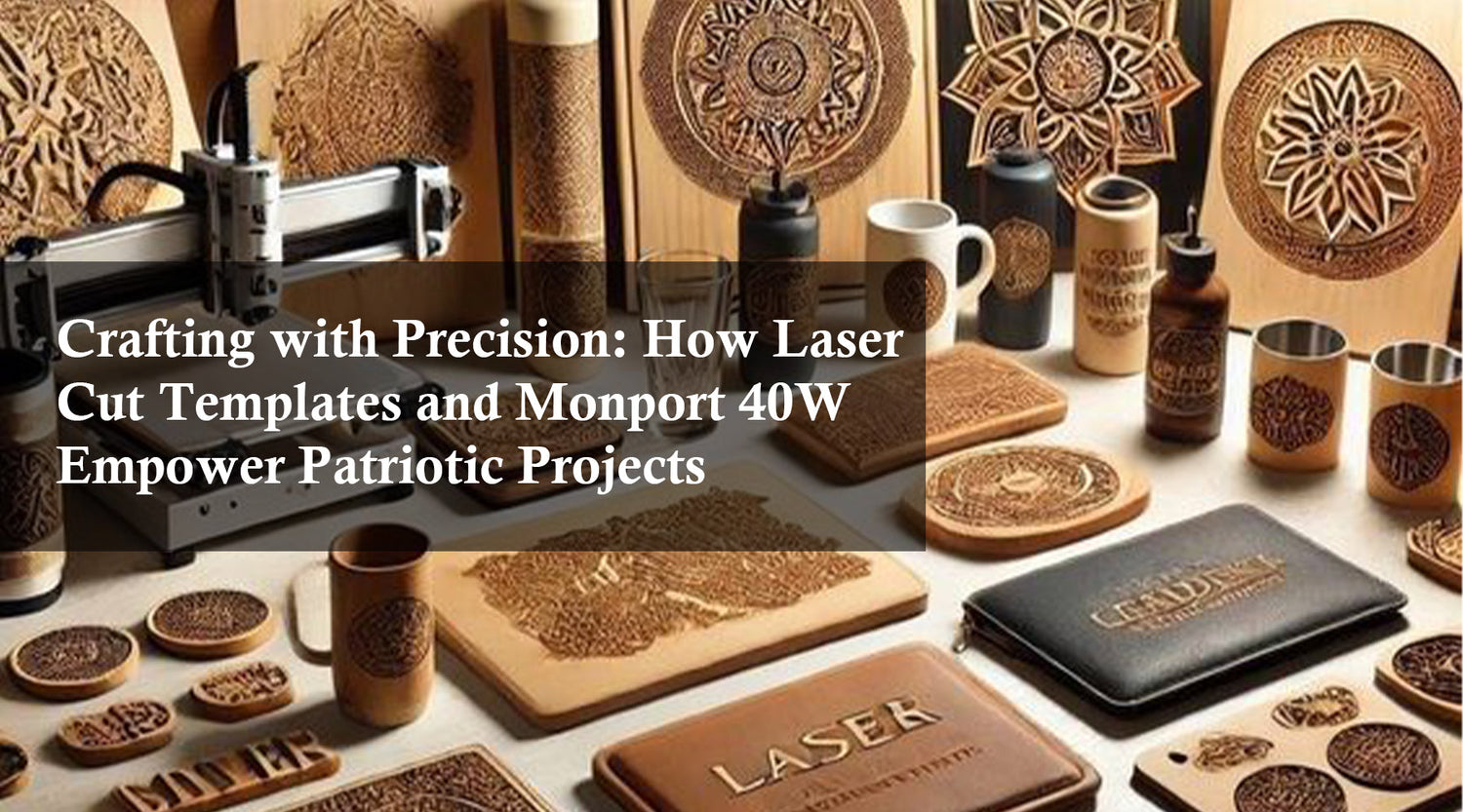 Crafting with Precision: How Laser Cut Templates and Monport 40W Empower Patriotic Projects