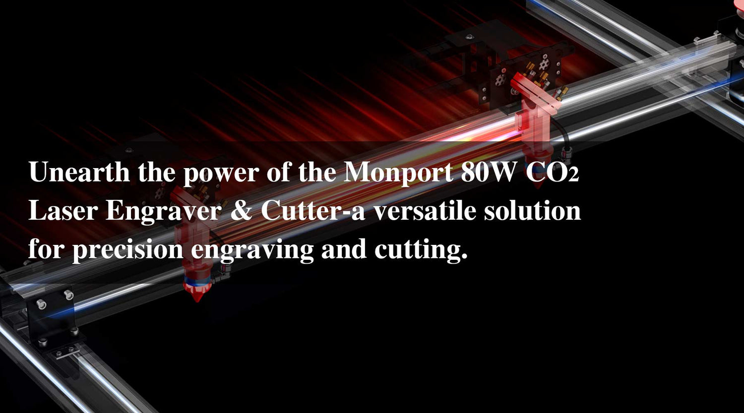 Unearth the power of the Monport 80W CO2 Laser Engraver & Cutter – a versatile solution for precision engraving and cutting.