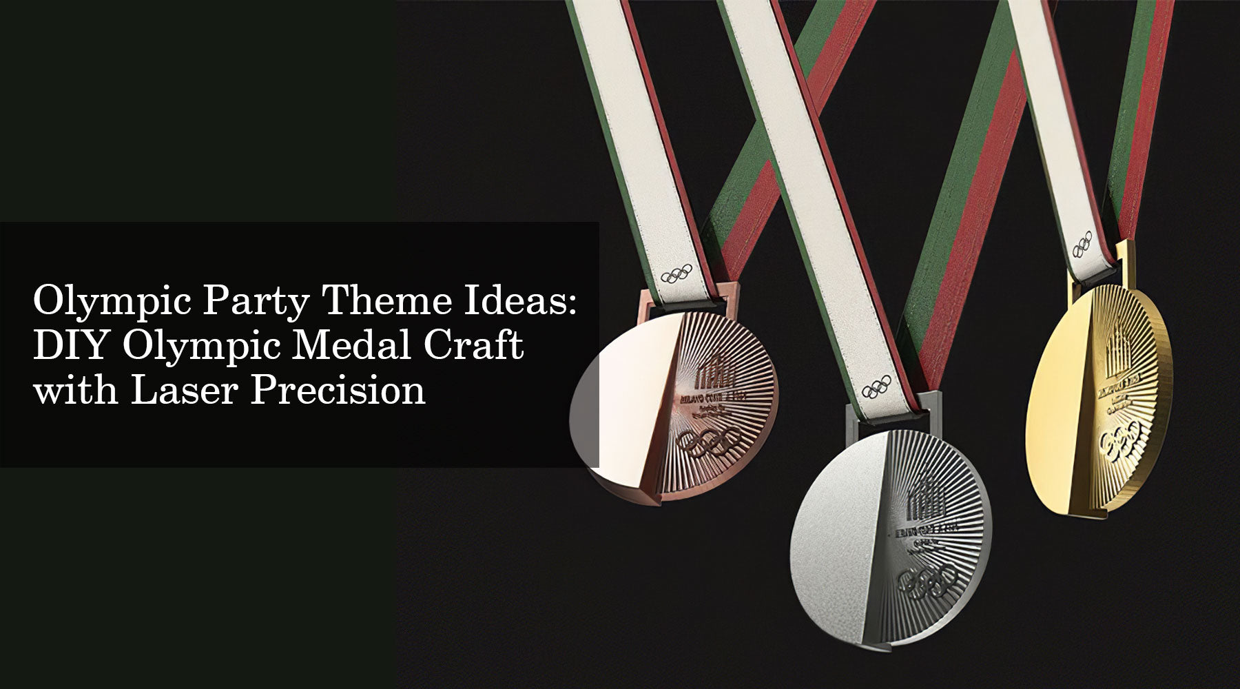 Olympic Party Theme Ideas: DIY Olympic Medal Craft with Laser Precision