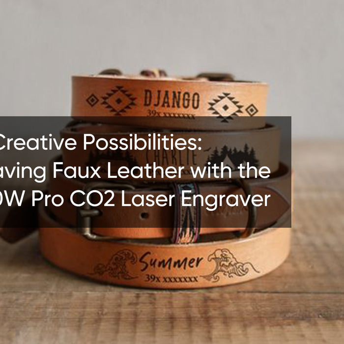 Laser Engraving Faux Leather with the Monport 40W Pro CO2 Laser Engraver