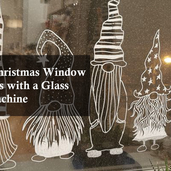 Creative Christmas Window Decorations with a Glass Etching Machine