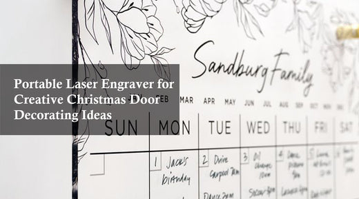 Portable Laser Engraver for Creative Christmas Door Decorating Ideas