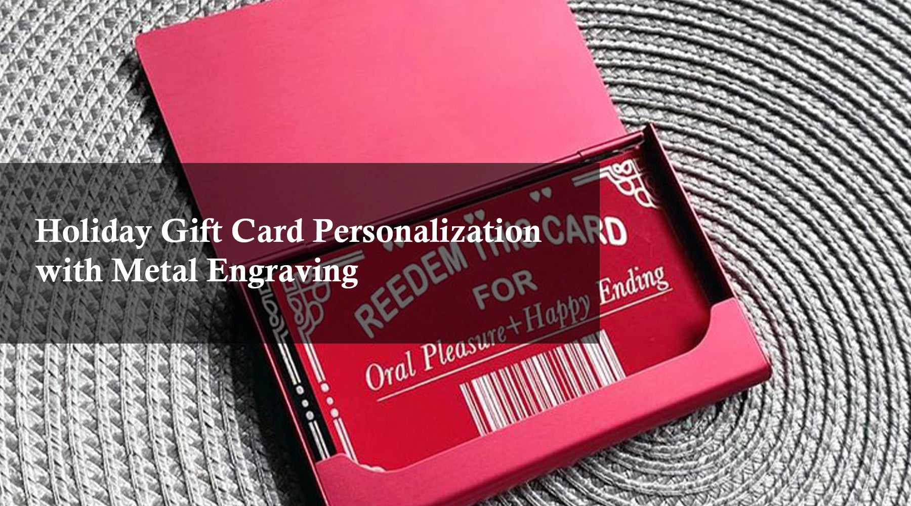 Holiday Gift Card Personalization with Metal Engraving