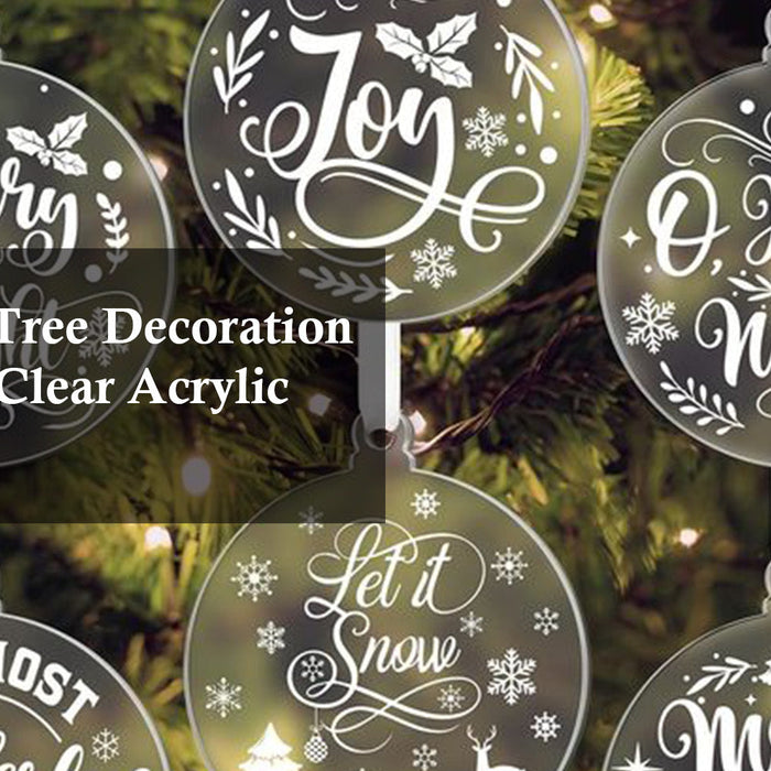 Christmas Tree Decoration Ideas with Clear Acrylic Sheets