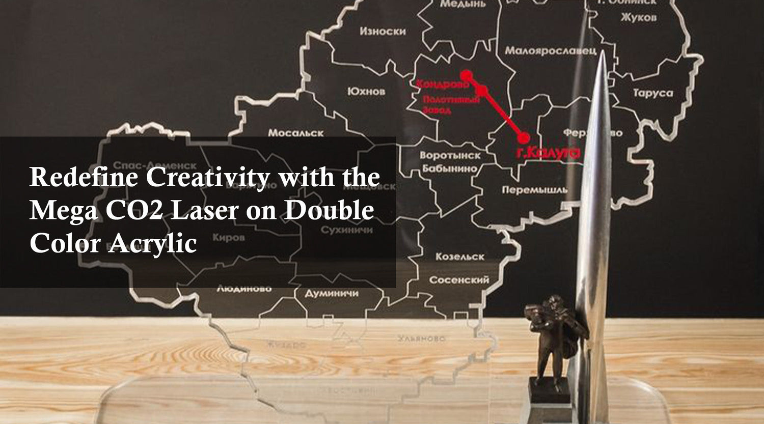 Redefine Creativity with the Mega S CO2 Laser on Double Color Acrylic