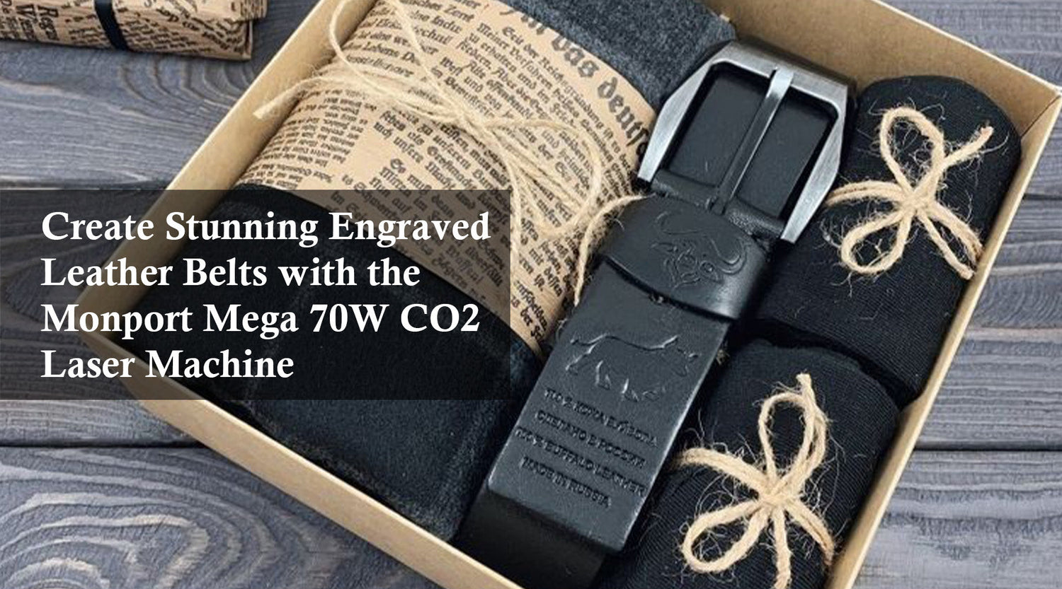 Create Stunning Engraved Leather Belts with the Monport Mega 70W CO2 Laser Machine