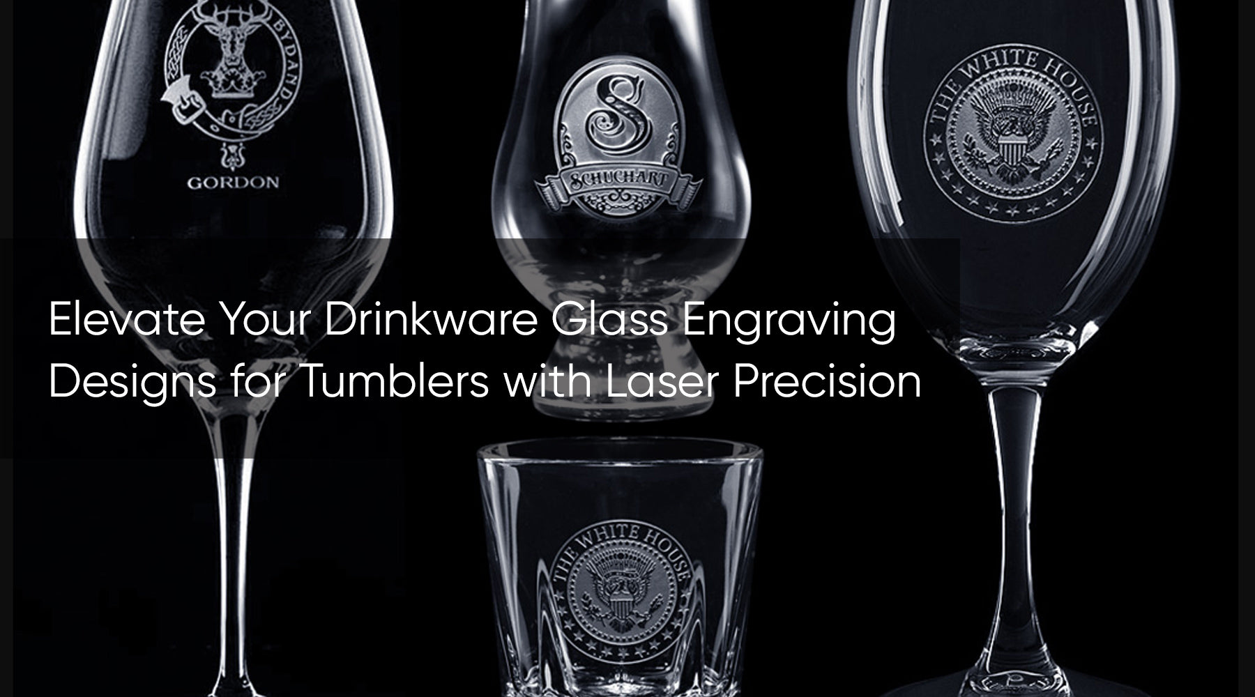 Elevate Your Drinkware Glass Engraving Designs for Tumblers with Laser Precision