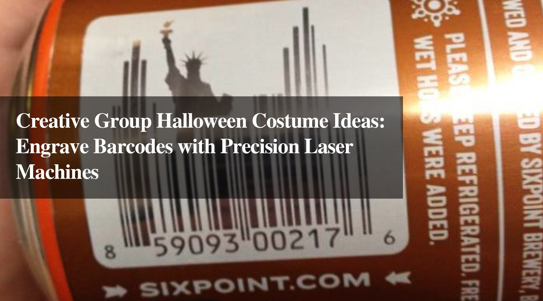 Creative Group Halloween Costume Ideas: Engrave Barcodes with Precision Laser Machines