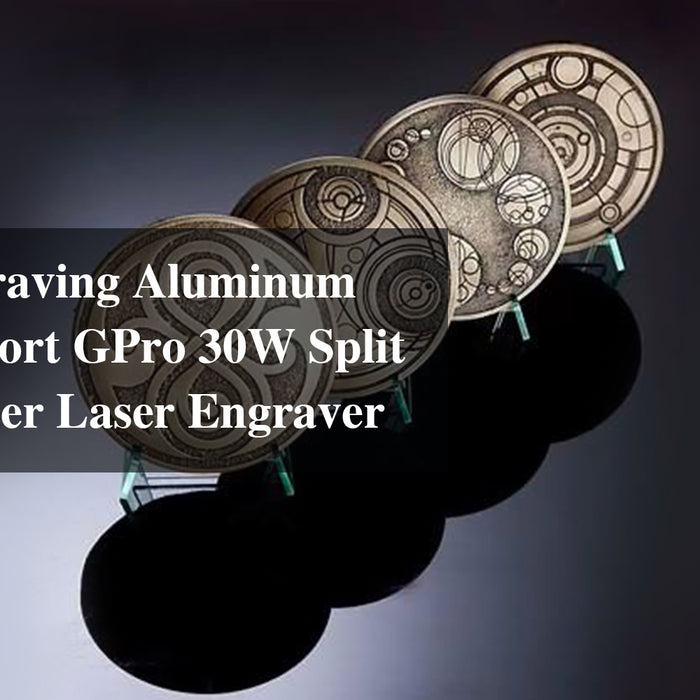 Laser Engraving Aluminum with Monport GPro 30W Split MOPA Fiber Laser Engraver