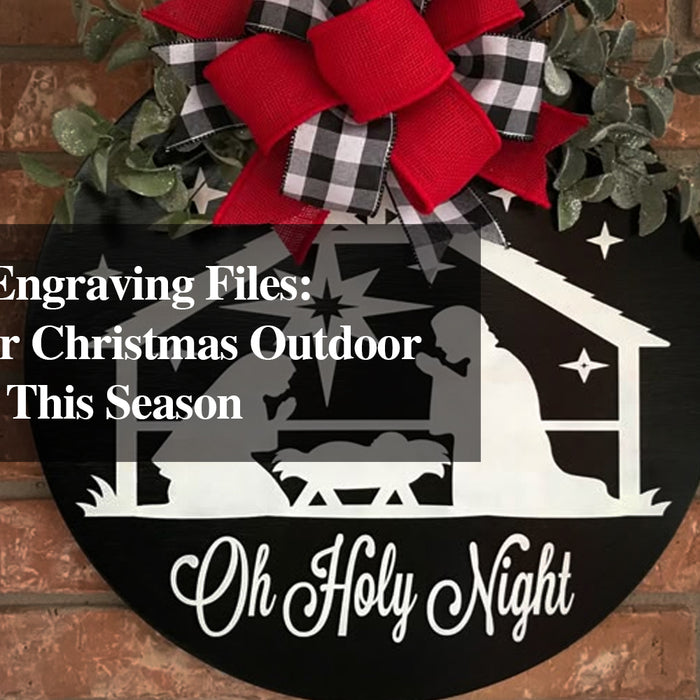 Fiber Laser Engraving Machine: Festive Christmas Door Decorations Made Easy