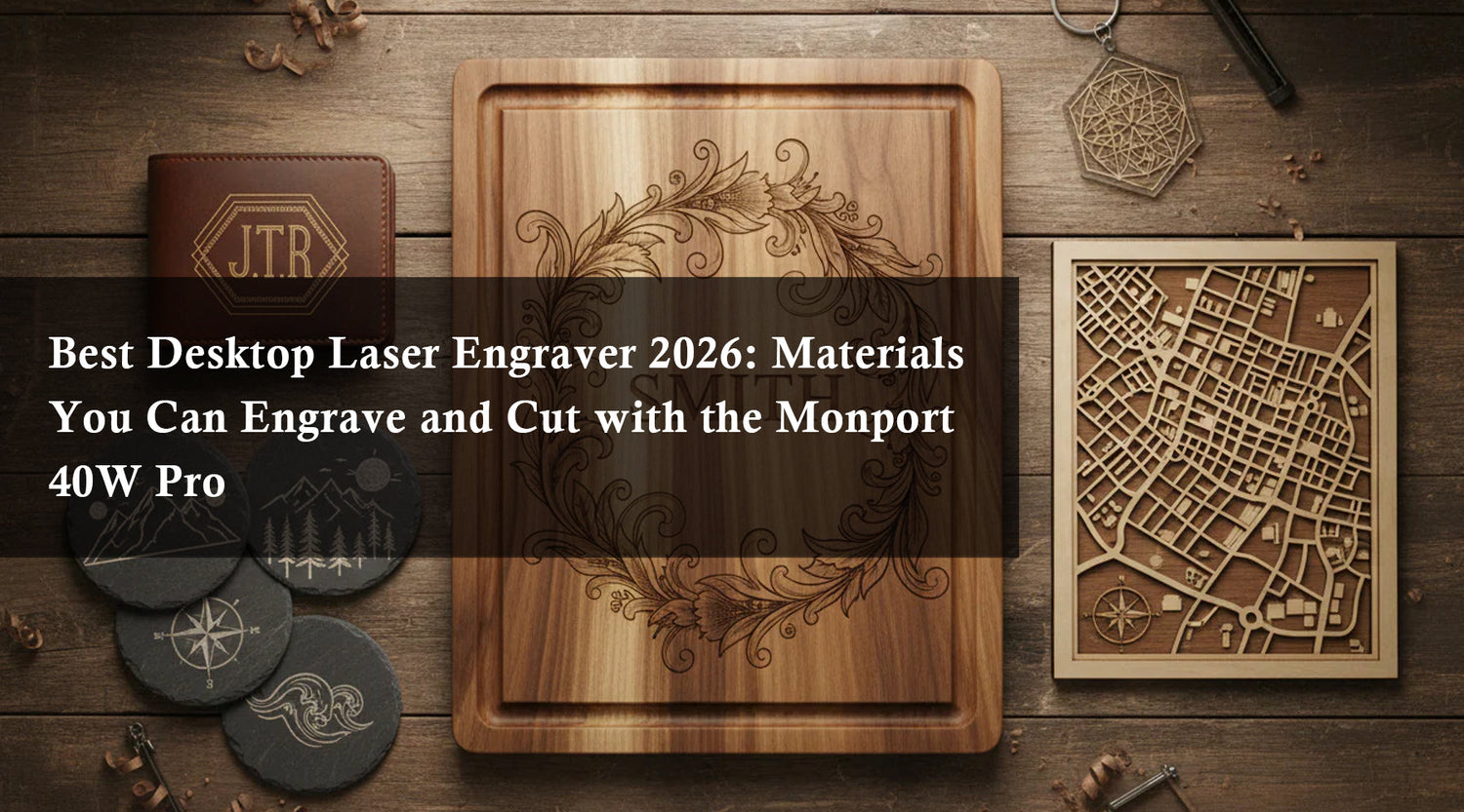 Best Desktop Laser Engraver 2026: Materials You Can Engrave and Cut with the Monport 40W Pro