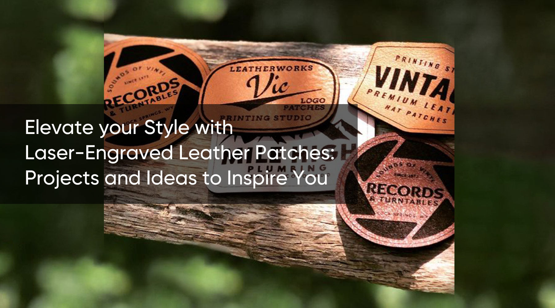 Projects to Elevate your Style: Laser-Engraved Leather Patches