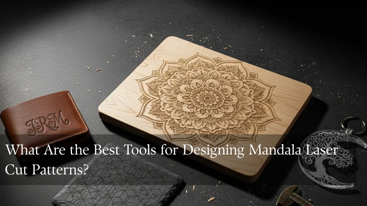 Intricate circular wooden mandala with symmetrical petals and geometric cutouts, illustrating mandala laser cut patterns.