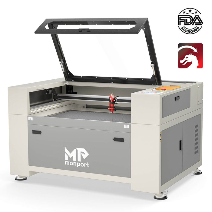 Monport 80W CO2 Laser Engraver & Cutter (36 x 24) with FDA Approved