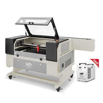 Monport 100W CO2 Laser Engraver & Cutter (28" x 20") with Autofocus and Bracket