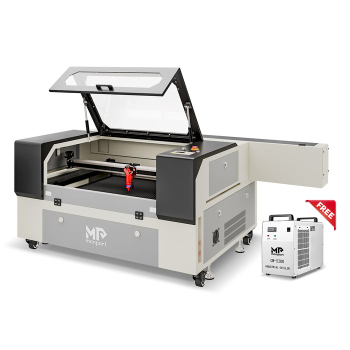 Monport 100W CO2 Laser Engraver & Cutter (28" x 20") with Autofocus