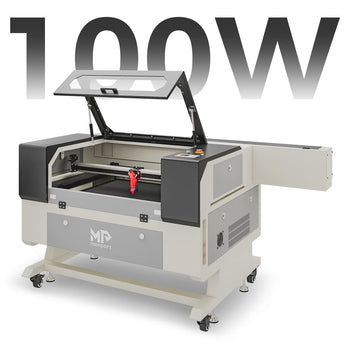 Monport 100W CO2 Laser Engraver & Cutter (28" x 20") with Autofocus and Bracket