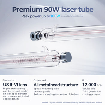 Monport Effi9S Upgraded 90W CO2 Laser Engraver & Cutter with Autofocus and Built-in Water Chiller