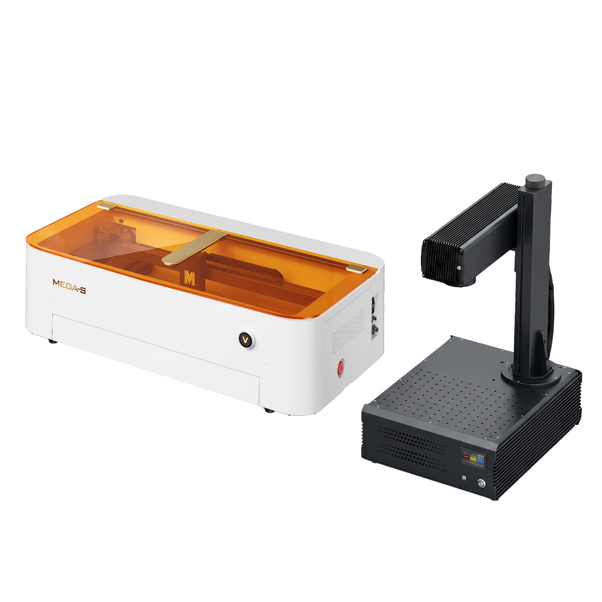 Monport GA 100W MOPA Fiber + 70W Desktop CO2 Laser Bundle with AutoFocus