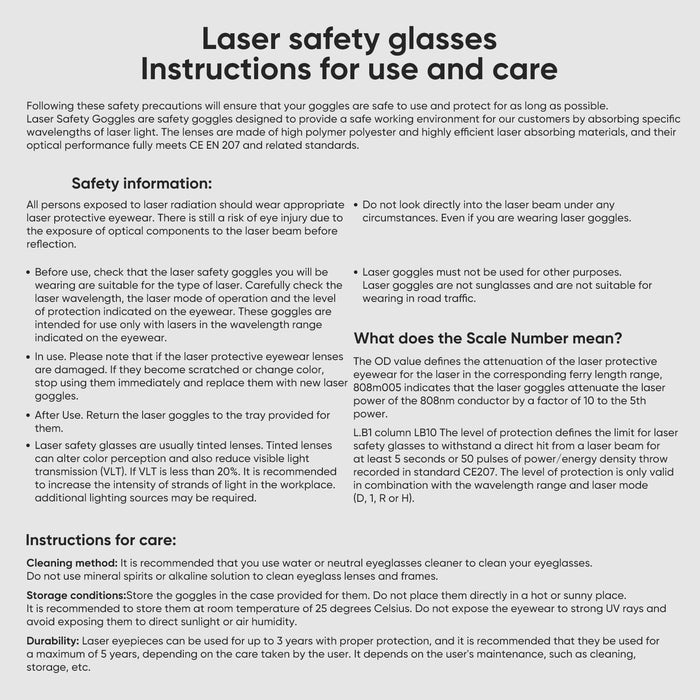 Co2 Laser Engravers Protective Glasses-10640nm-OD5