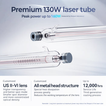 Monport Effi13S Upgraded 130W CO2 Laser Engraver & Cutter with Autofocus and Built-in Water Chiller