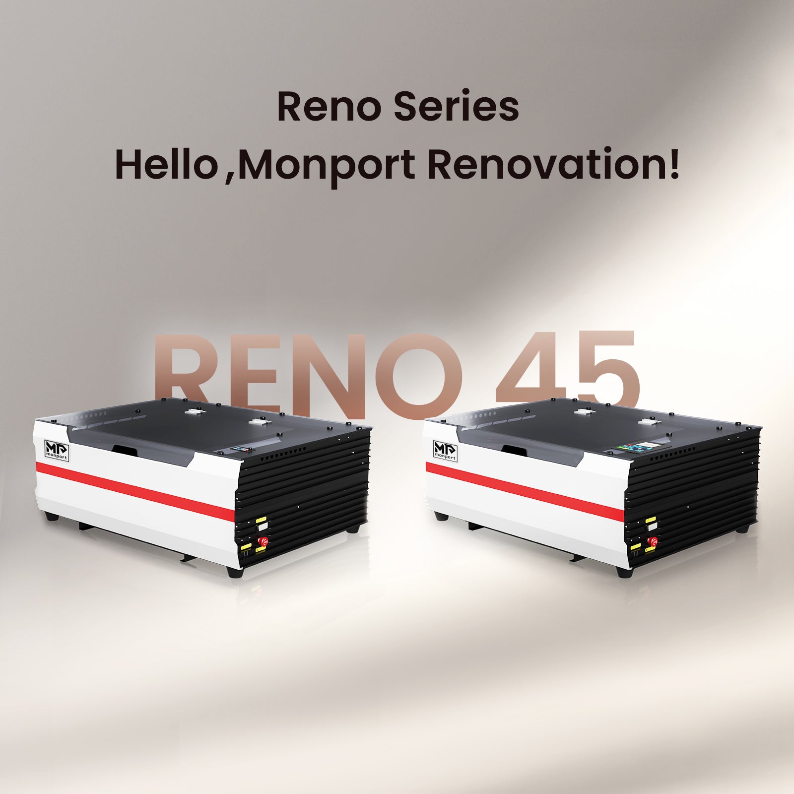 Monport Reno45 45W Desktop CO2 Laser Engraver & Cutter (16" X 12") with Semi-Autofocus