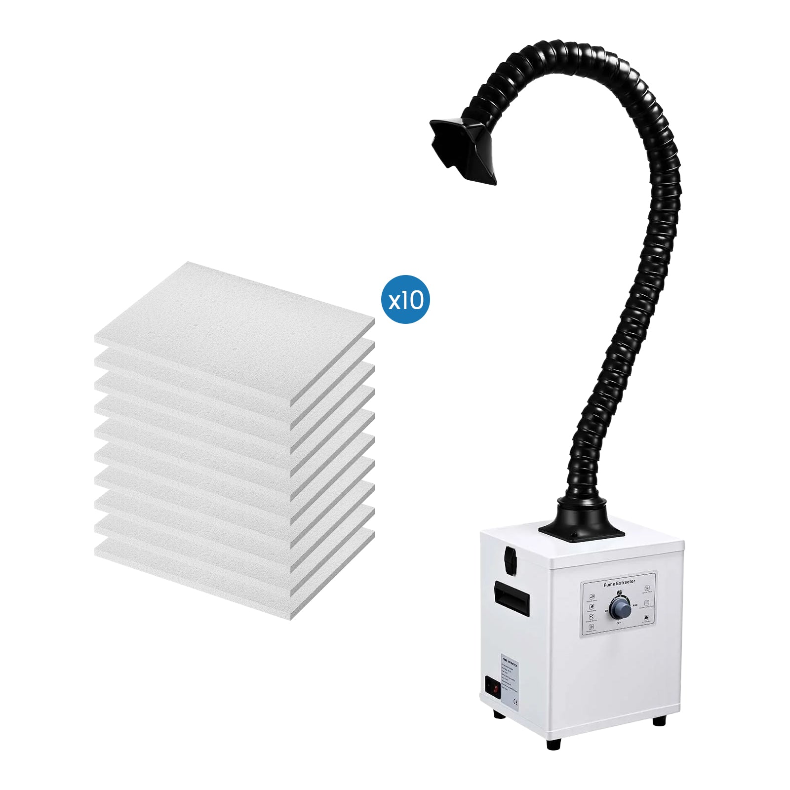 Monport 150W Laser Fume Extractor with 3-Layer Filter for CO2 & Fiber Laser Engraver