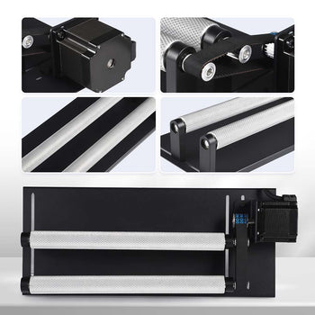 Monport Laser Rotary Axis 360° for 60w-150W CO2 Laser Engraver to hold cylindrical objects