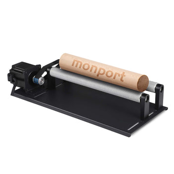 Monport Laser Rotary Axis 360° for 60w-150W CO2 Laser Engraver to hold cylindrical objects