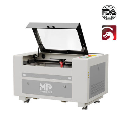 Monport 60W CO2 Laser Engraver & Cutter (24" x 16") with Autofocus