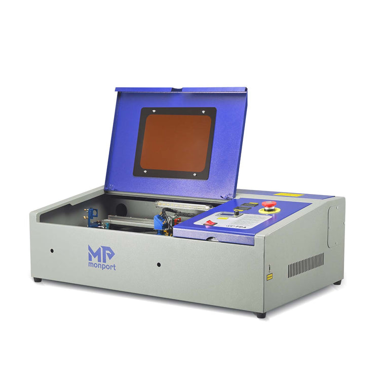 OMTech 40W CO2 Laser Engraver, 8x12 Desktop K40+ Laser Engraving Machine  for Home Use, LightBurn Compatible Laser Engraver Cutter with Adjustable