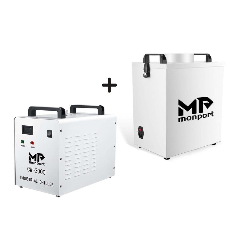 Monport 9L CW-3000 Water Cooling System with Air Purifier Laser Fume Extractor