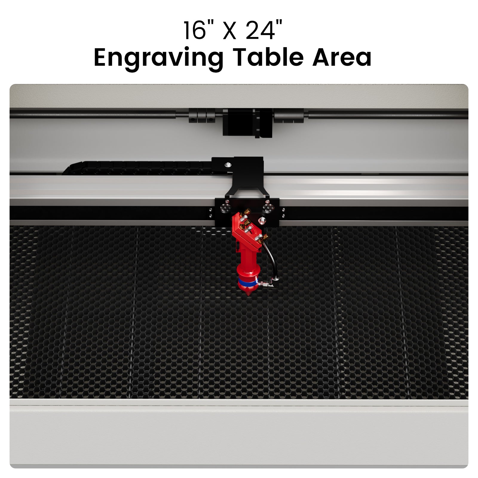 Monport 60W CO2 Laser Engraver & Cutter (24" x 16") with Autofocus