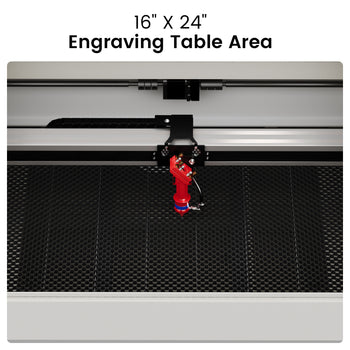 Monport 60W CO2 Laser Engraver & Cutter (24" x 16") with Autofocus