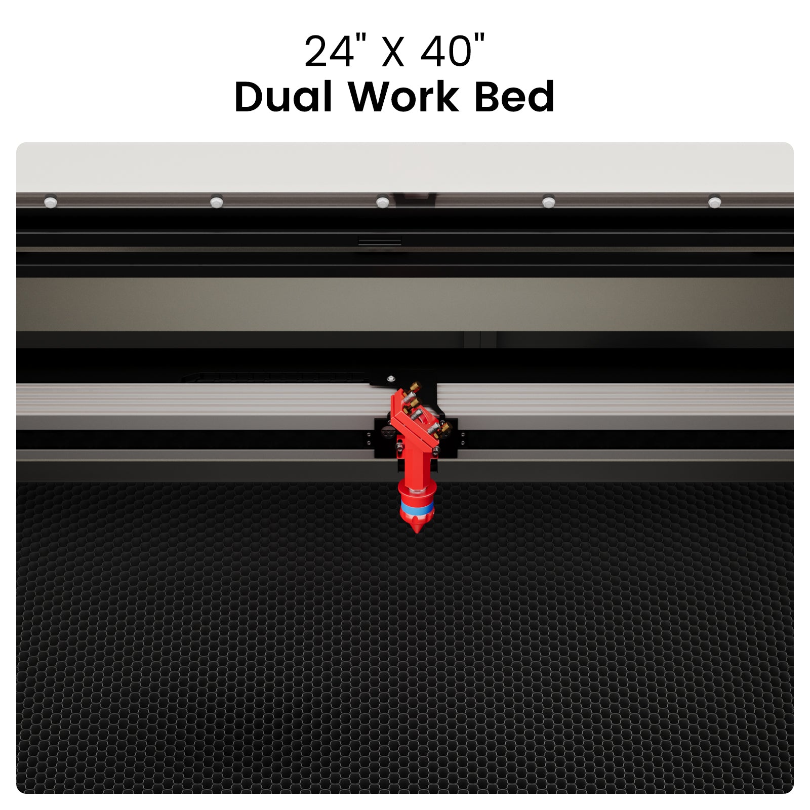 Monport 100W CO2 Laser Engraver & Cutter (40" x 24") with FDA Approved