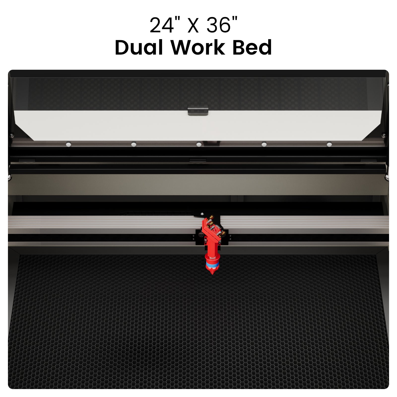 Monport 80W CO2 Laser Engraver & Cutter (36" x 24") with FDA Approved