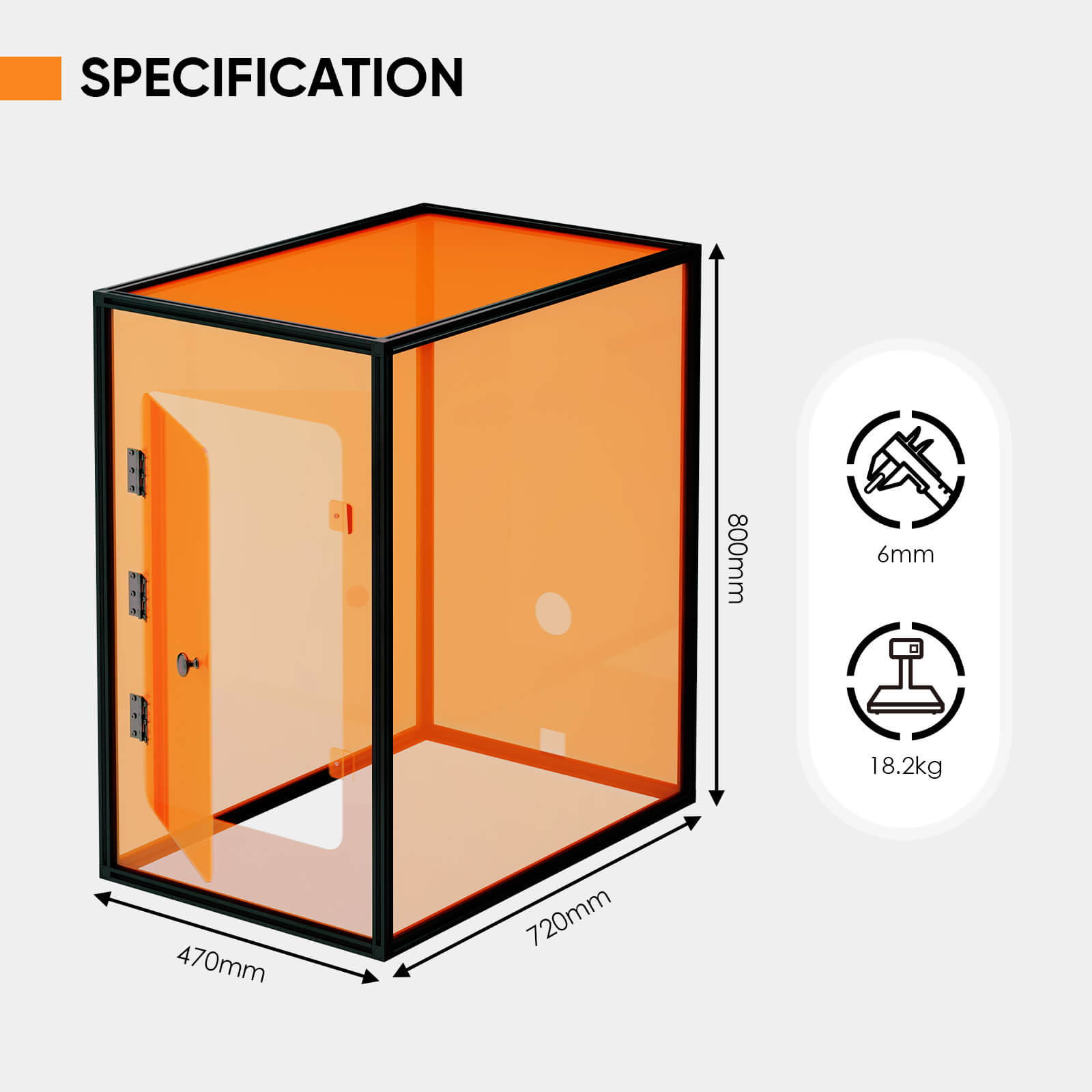 Monport Laser Engraver Enclosure for Split & Integrated Fiber Laser